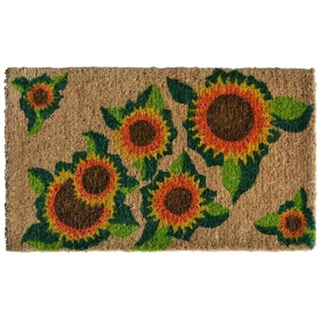 Imports Decor Inc Imports Decor 331BCM Happy Sunflowers Doormat 331BCM